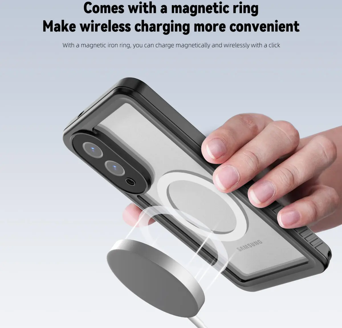 SBG Outdoor Case Samsung Galaxy S25 Edge Waterdicht met MagSafe / Qi2 Zwart afbeelding 7