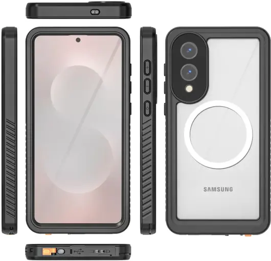 SBG Outdoor Case Samsung Galaxy S25 Edge Waterdicht met MagSafe / Qi2 Zwart afbeelding 8