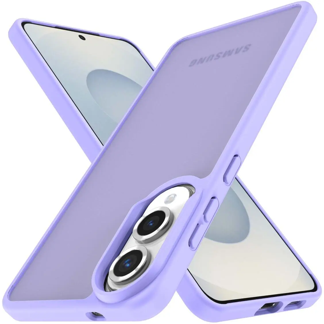 Samsung Galaxy S25 Edge Hoesje Back Cover Matte Paars afbeelding 2