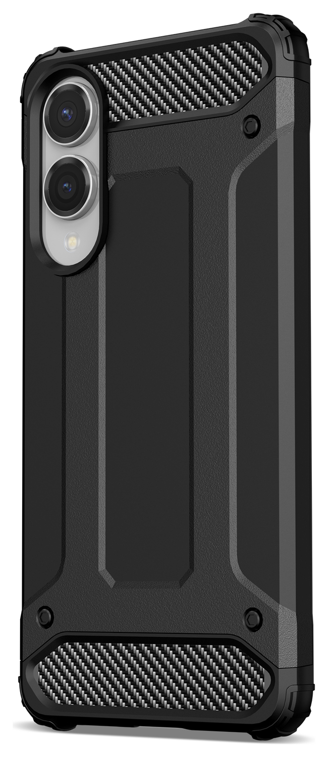 Samsung Galaxy S25 Edge Hoesje Shock Proof Hybride Back Cover Zwart afbeelding 8