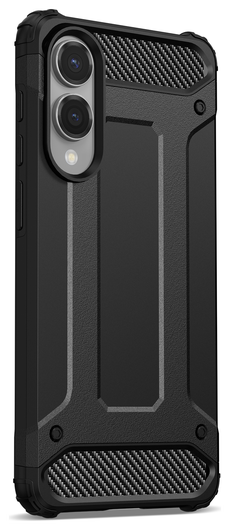 Samsung Galaxy S25 Edge Hoesje Shock Proof Hybride Back Cover Zwart afbeelding 5