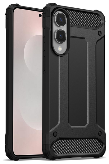 Samsung Galaxy S25 Edge Hoesje Shock Proof Hybride Back Cover Zwart afbeelding 7