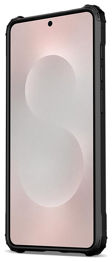 Samsung Galaxy S25 Edge Hoesje Shock Proof Hybride Back Cover Zwart afbeelding 9