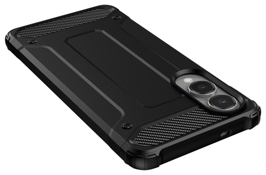 Samsung Galaxy S25 Edge Hoesje Shock Proof Hybride Back Cover Zwart afbeelding 10