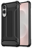 Samsung Galaxy S25 Edge Hoesje Shock Proof Hybride Back Cover Zwart afbeelding 2