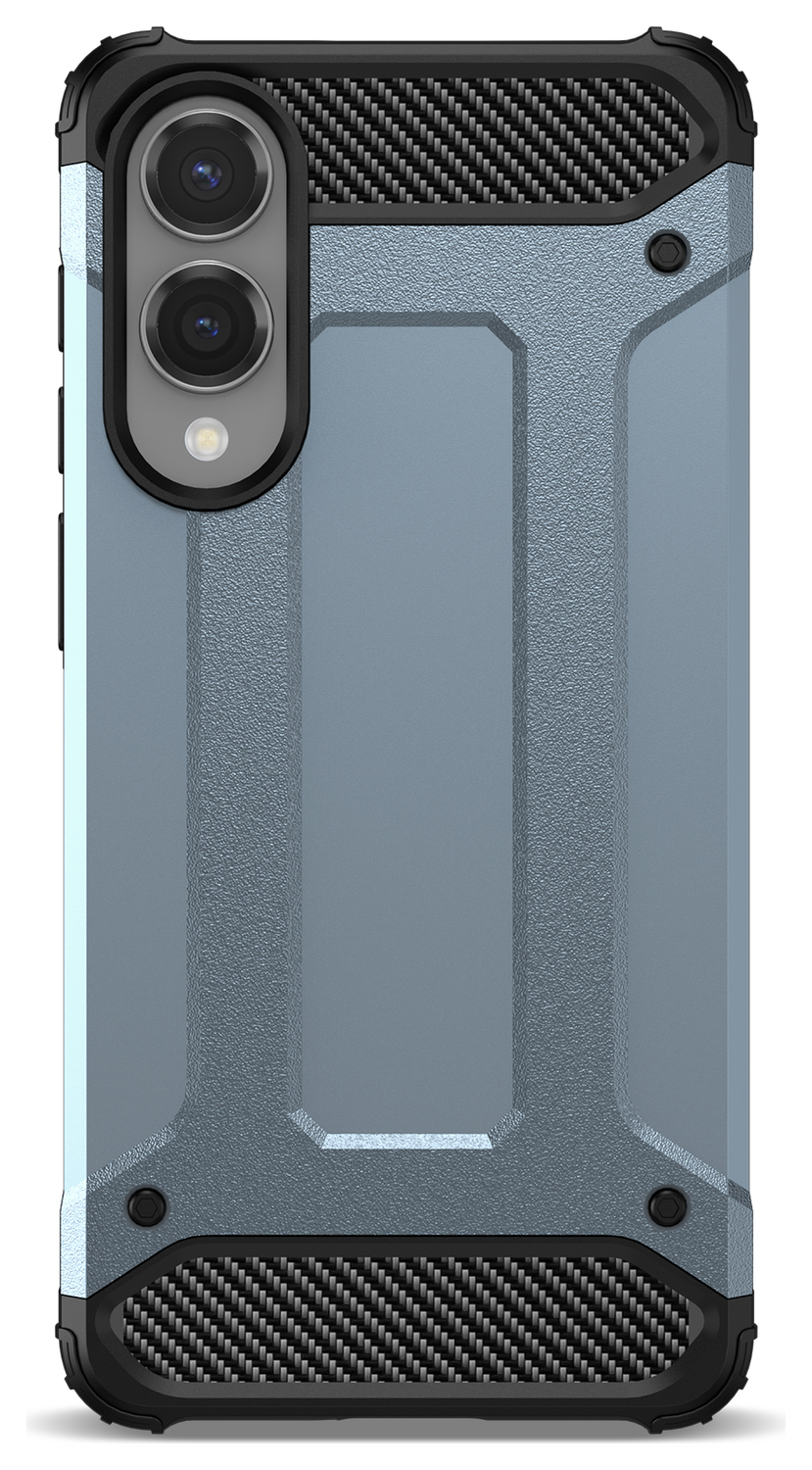 Samsung Galaxy S25 Edge Hoesje Shock Proof Hybride Back Cover Blauw afbeelding 4