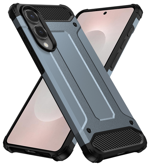 Samsung Galaxy S25 Edge Hoesje Shock Proof Hybride Back Cover Blauw afbeelding 1
