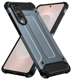 Samsung Galaxy S25 Edge Hoesje Shock Proof Hybride Back Cover Blauw afbeelding