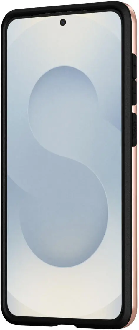 Samsung Galaxy S25 Edge Hoesje met Slider Kaarthouder Back Cover Roze afbeelding 6