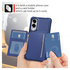 Samsung Galaxy S25 Edge Hoesje 3-in-1 Pasjes Portemonnee Back Cover Blauw afbeelding 3