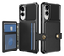 Samsung Galaxy S25 Edge Hoesje 3-in-1 Pasjes Portemonnee Back Cover Zwart