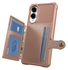 Samsung Galaxy S25 Edge Hoesje 3-in-1 Pasjes Portemonnee Back Cover Roze afbeelding 2