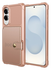 Samsung Galaxy S25 Edge Hoesje 3-in-1 Pasjes Portemonnee Back Cover Roze afbeelding 6