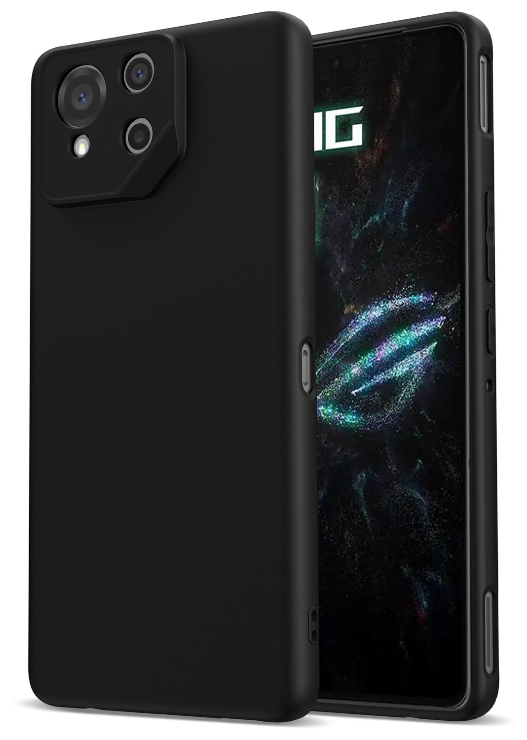 Asus ROG Phone 9 / 9 Pro Hoesje Dun TPU Back Cover Matte Zwart afbeelding 1