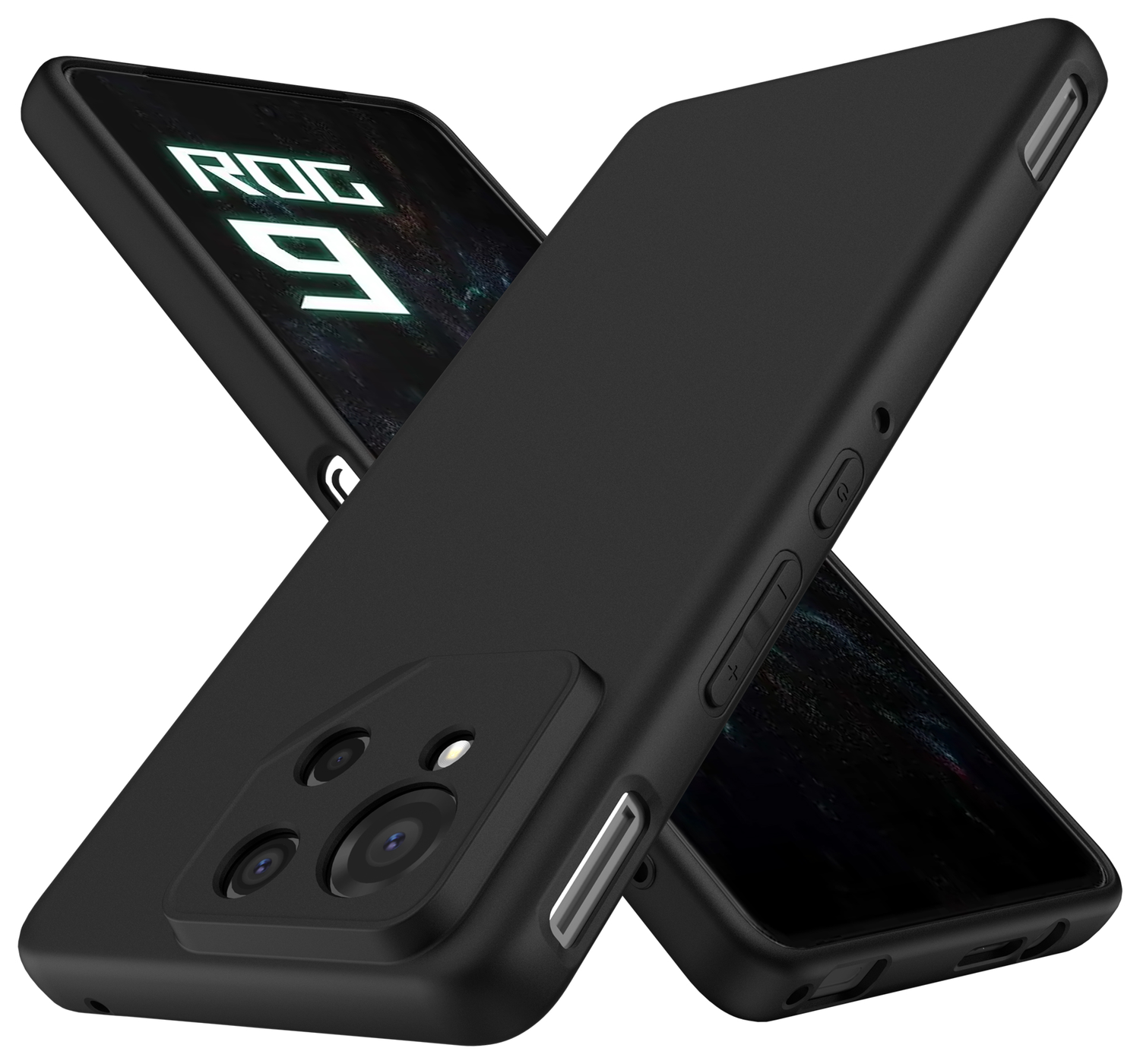 Asus ROG Phone 9 / 9 Pro Hoesje Dun TPU Back Cover Matte Zwart afbeelding 3