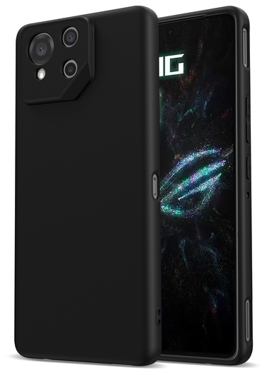 Asus ROG Phone 9 / 9 Pro Hoesje Dun TPU Back Cover Matte Zwart afbeelding 1