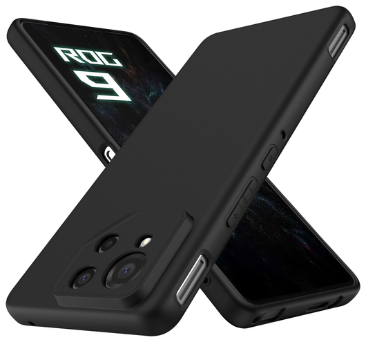 Asus ROG Phone 9 / 9 Pro Hoesje Dun TPU Back Cover Matte Zwart afbeelding 3