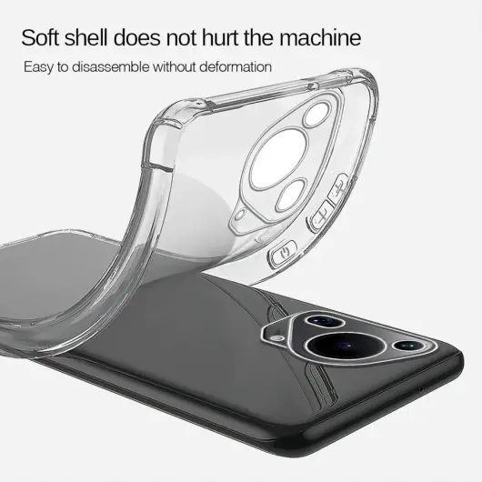 Huawei Pura 70 Ultra Hoesje Schokbestendig en Dun TPU Back Cover Transparant afbeelding 6