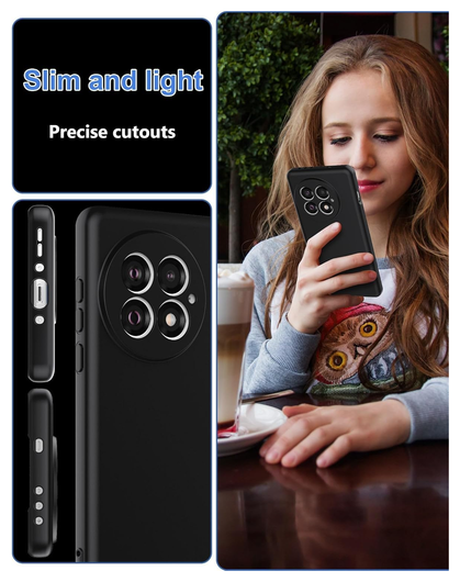 OnePlus 13R Hoesje Dun TPU Back Cover Matte Zwart afbeelding 6