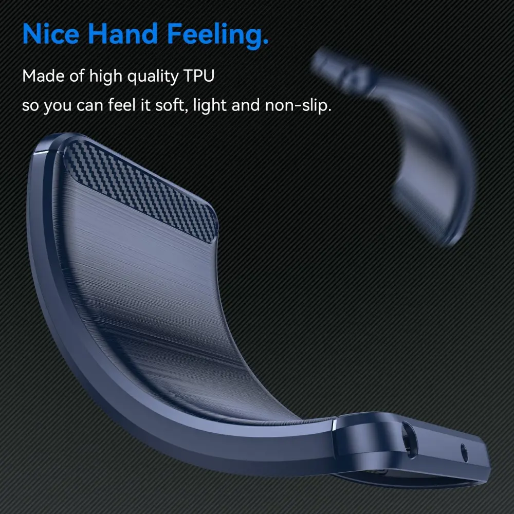 Xiaomi Poco X7 Pro Hoesje Geborsteld TPU Flexibele Back Cover Blauw afbeelding 5