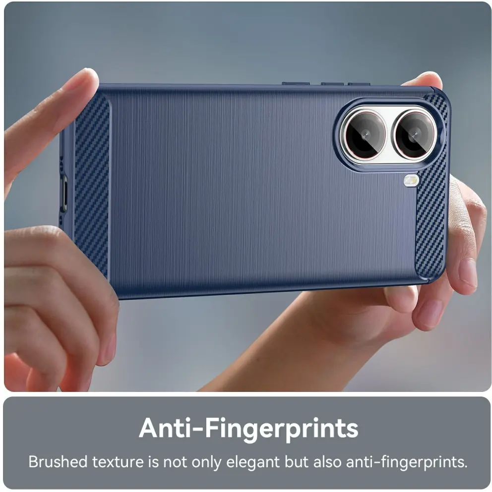 Xiaomi Poco X7 Pro Hoesje Geborsteld TPU Flexibele Back Cover Blauw afbeelding 6