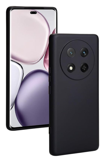 Honor Magic 7 Lite Hoesje Dun TPU Back Cover Matte Zwart afbeelding 2