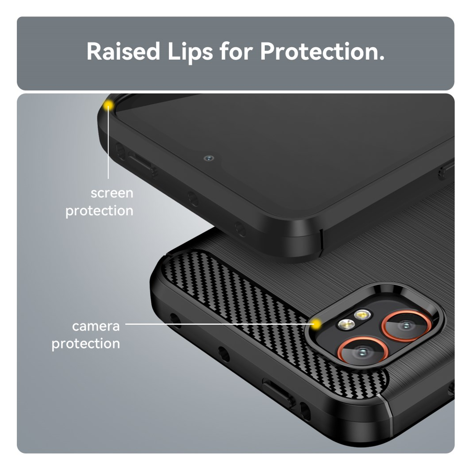 Samsung Galaxy Xcover 7 Pro Hoesje Geborsteld TPU Flexibele Back Cover Zwart afbeelding 7