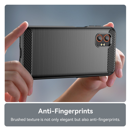 Samsung Galaxy Xcover 7 Pro Hoesje Geborsteld TPU Flexibele Back Cover Zwart afbeelding 6