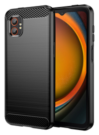 Samsung Galaxy Xcover 7 Pro Hoesje Geborsteld TPU Flexibele Back Cover Zwart afbeelding