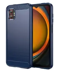 Samsung Galaxy Xcover 7 Pro Hoesje Geborsteld TPU Flexibele Back Cover Blauw afbeelding