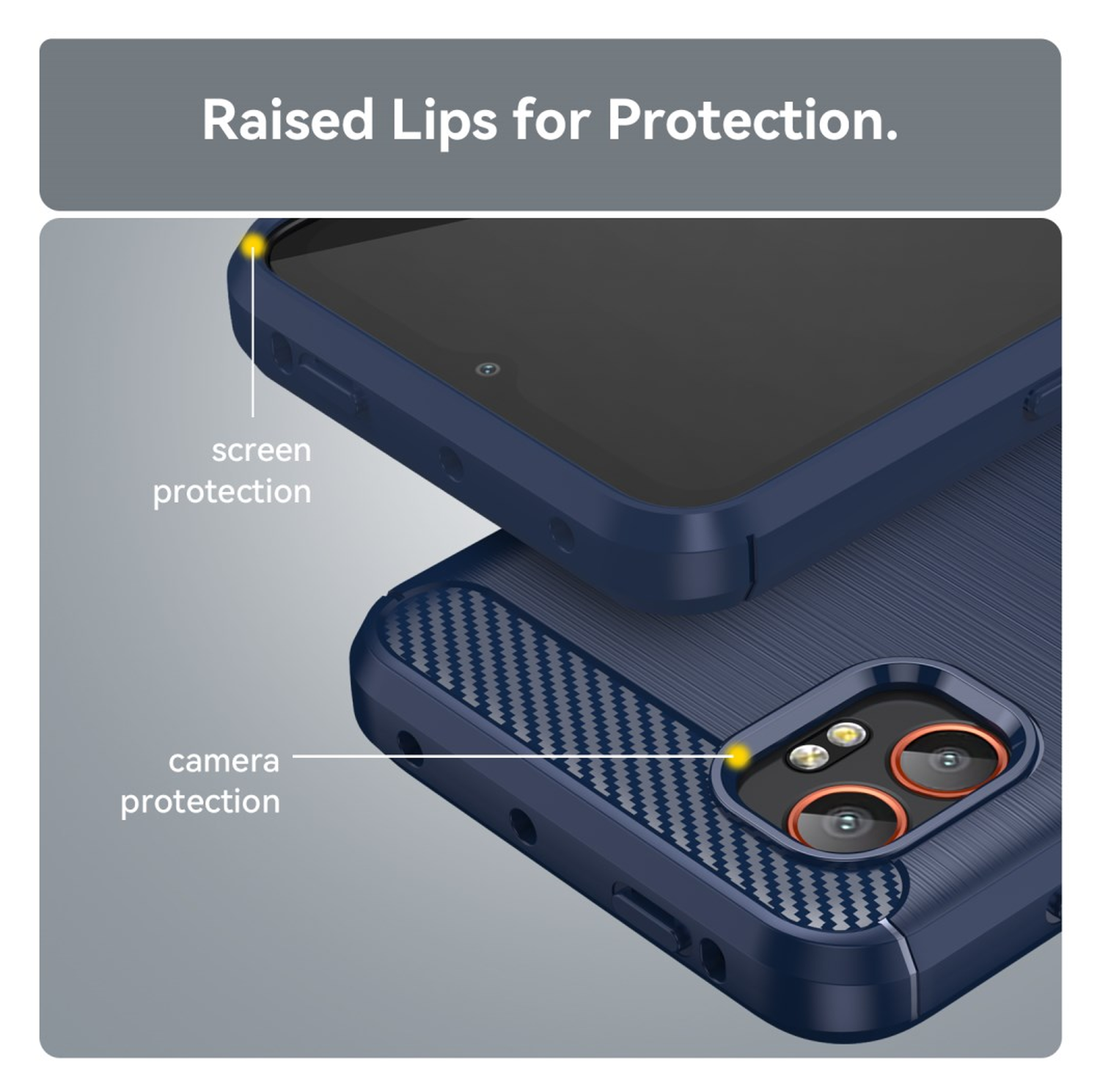 Samsung Galaxy Xcover 7 Pro Hoesje Geborsteld TPU Flexibele Back Cover Blauw afbeelding 7