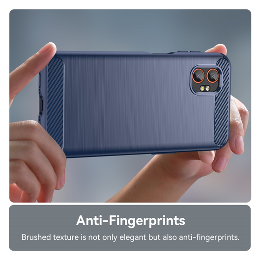 Samsung Galaxy Xcover 7 Pro Hoesje Geborsteld TPU Flexibele Back Cover Blauw afbeelding 6