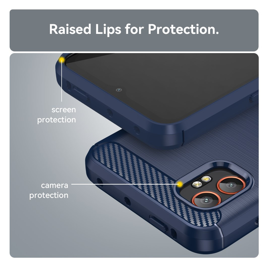 Samsung Galaxy Xcover 7 Pro Hoesje Geborsteld TPU Flexibele Back Cover Blauw afbeelding 7