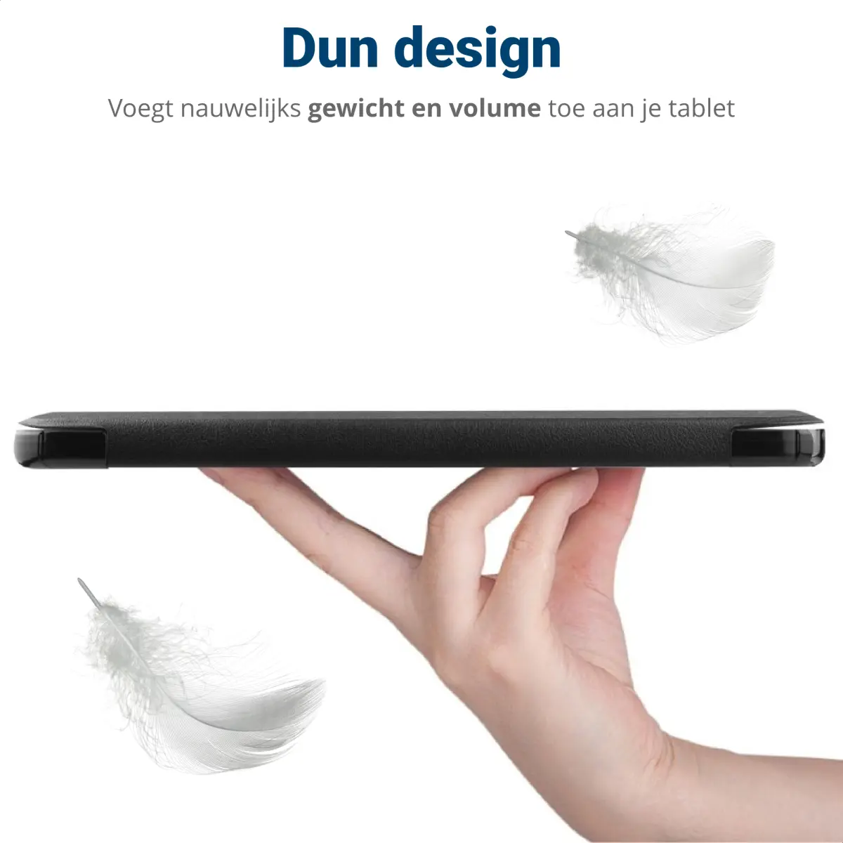 Huawei MatePad SE 11 Hoes Tri-Fold Book Case met Standaard Zwart afbeelding 6