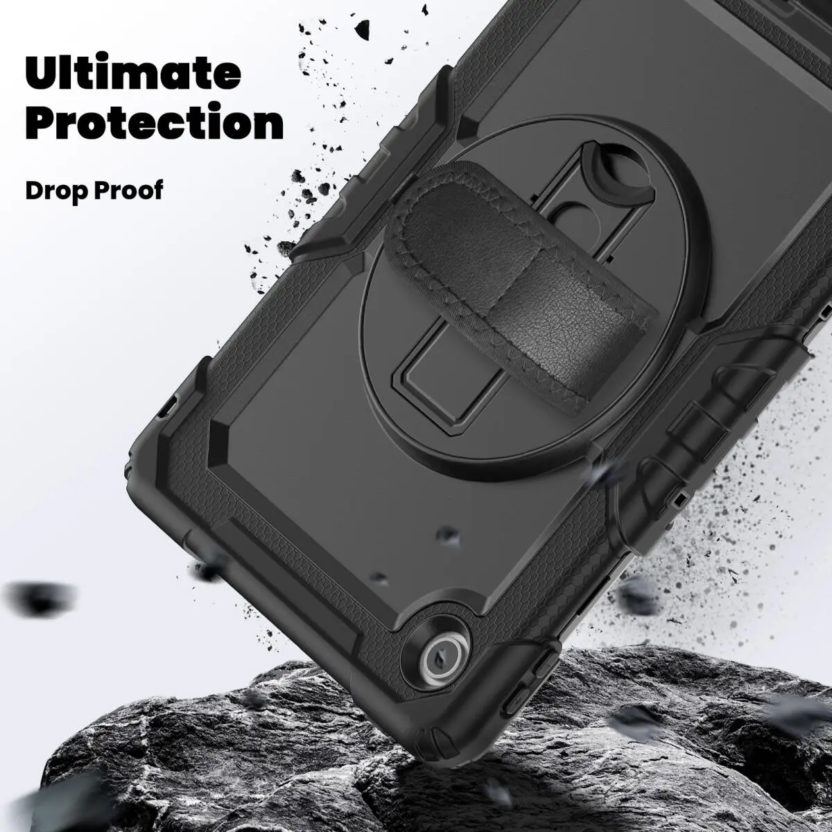 Lenovo Tab M10 Gen 4 (2025) Hoes met Screen Protector en Handriem Zwart afbeelding 5