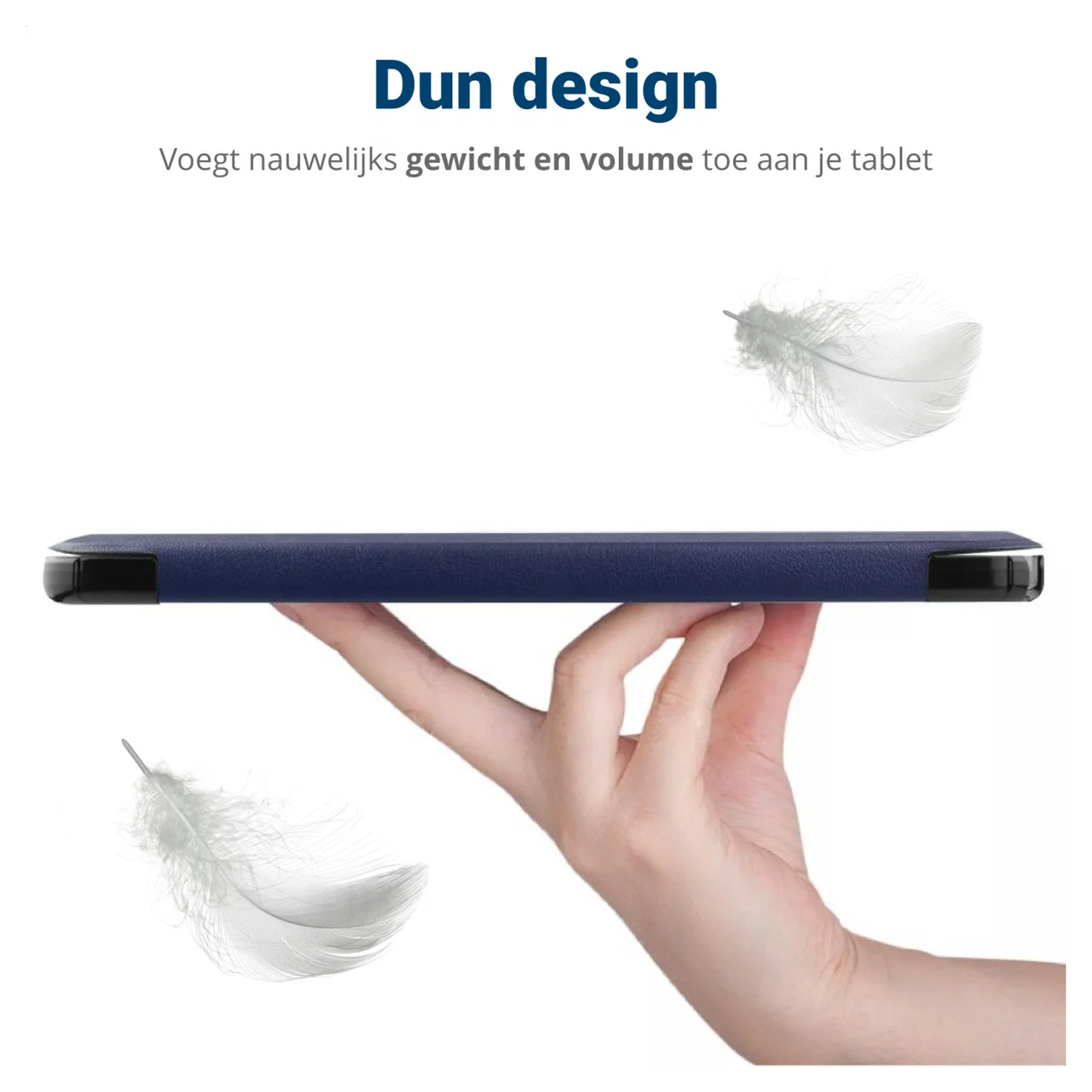 Lenovo Tab M10 Gen 4 (2025) Hoes Tri-Fold Book Case met Standaard Blauw afbeelding 6