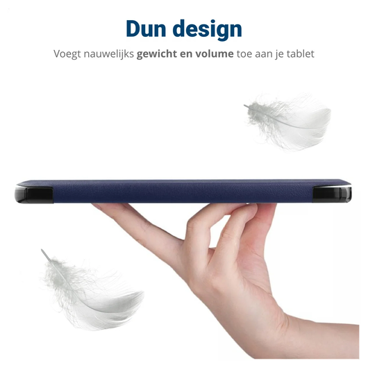 Lenovo Tab M10 Gen 4 (2025) Hoes Tri-Fold Book Case met Standaard Blauw afbeelding 6