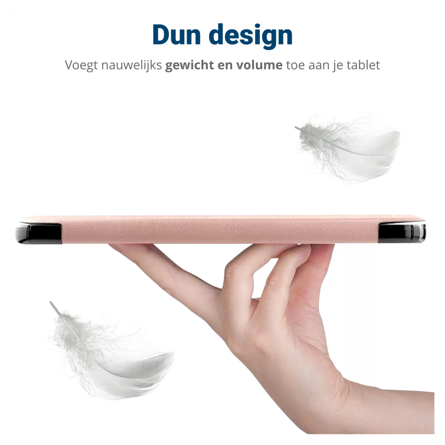 Lenovo Tab M10 Gen 4 (2025) Hoes Tri-Fold Book Case met Standaard Roze afbeelding 7