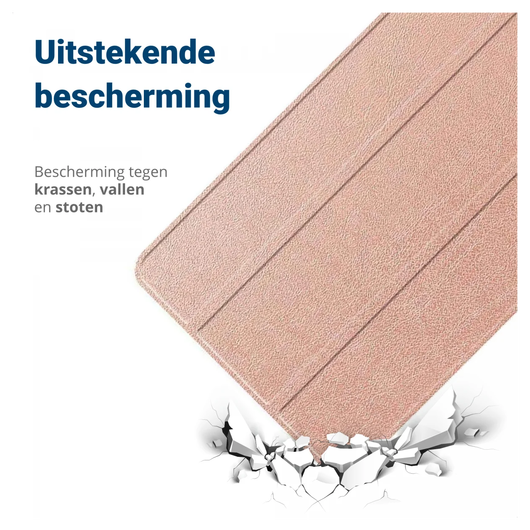 Lenovo Tab M10 Gen 4 (2025) Hoes Tri-Fold Book Case met Standaard Roze afbeelding 3