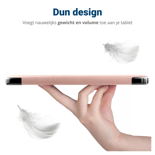 Lenovo Tab M10 Gen 4 (2025) Hoes Tri-Fold Book Case met Standaard Roze afbeelding 7