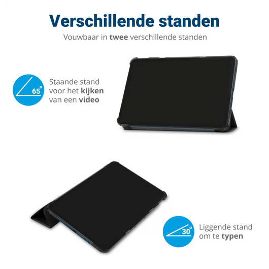 Lenovo Tab M10 Gen 4 (2025) Hoes Tri-Fold Book Case met Standaard Rood afbeelding 6