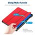 Lenovo Tab M10 Gen 4 (2025) Hoes Tri-Fold Book Case met Standaard Rood afbeelding 4