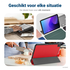 Lenovo Tab M10 Gen 4 (2025) Hoes Tri-Fold Book Case met Standaard Rood afbeelding 5