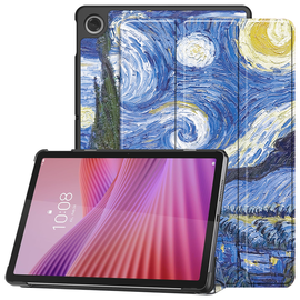 Lenovo Tab M10 Gen 4 (2025) Hoes Tri-Fold Book Case met Standaard Sterrennacht