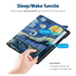 Lenovo Tab M10 Gen 4 (2025) Hoes Tri-Fold Book Case met Standaard Sterrennacht afbeelding 3