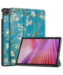 Lenovo Tab M10 Gen 4 Hoes Tri-Fold Book Case met Standaard Blossom afbeelding
