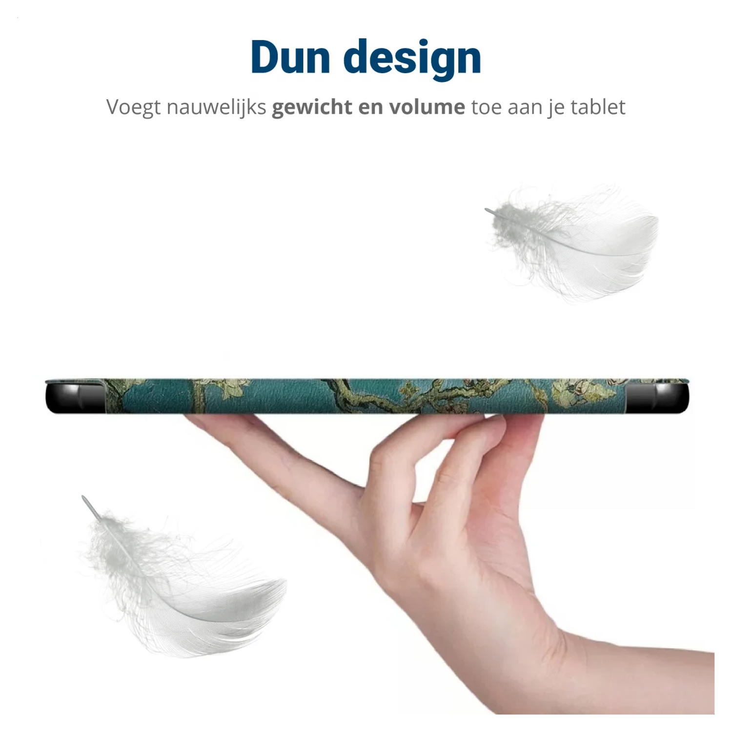 Lenovo Tab M10 Gen 4 (2025) Hoes Tri-Fold Book Case met Standaard Blossom afbeelding 5