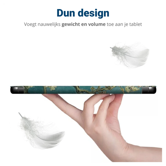 Lenovo Tab M10 Gen 4 (2025) Hoes Tri-Fold Book Case met Standaard Blossom afbeelding 5