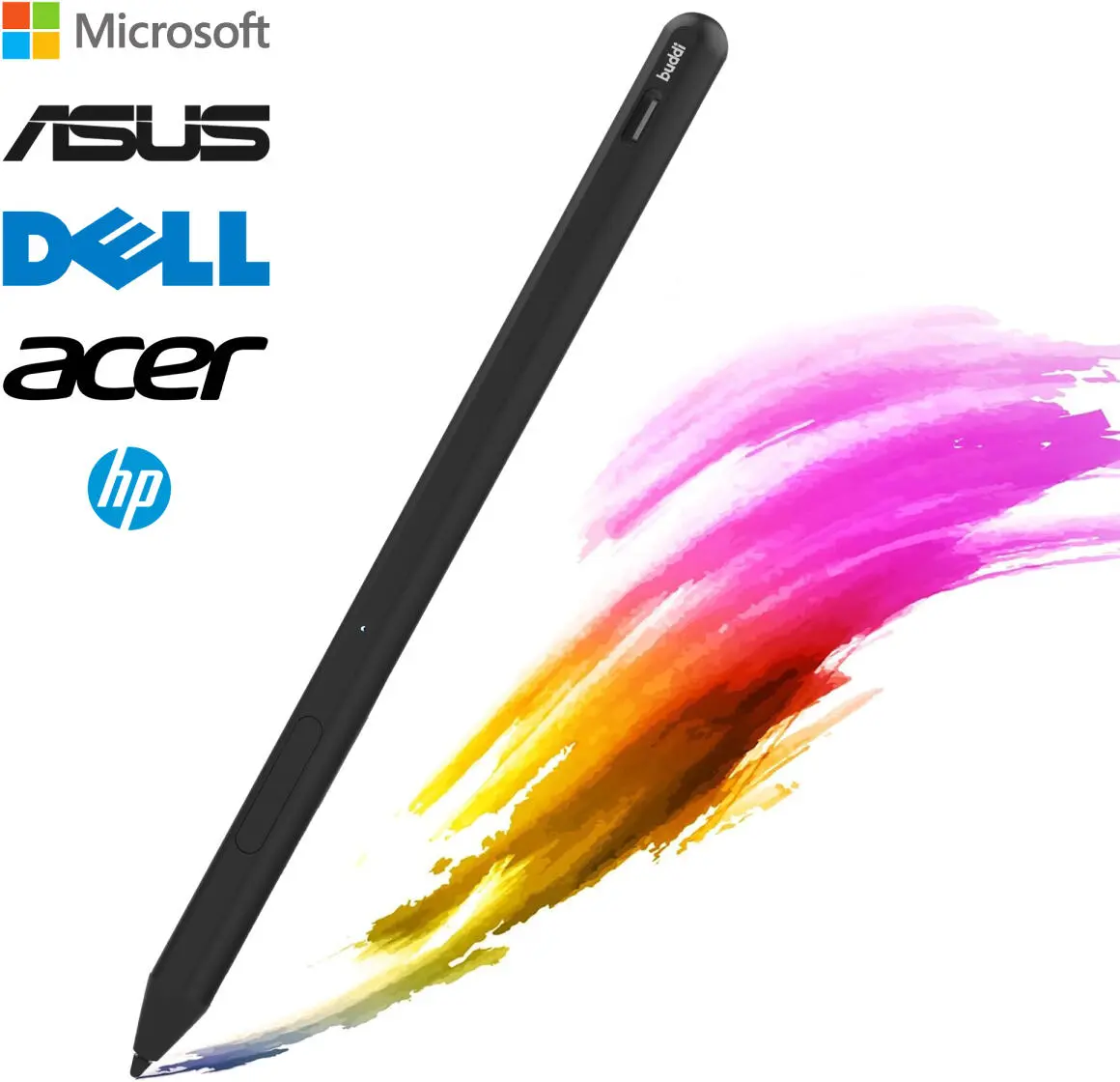Buddi Aide MPP Stylus Pen voor Microsoft /HP/Asus/Acer/Dell Zwart afbeelding 1