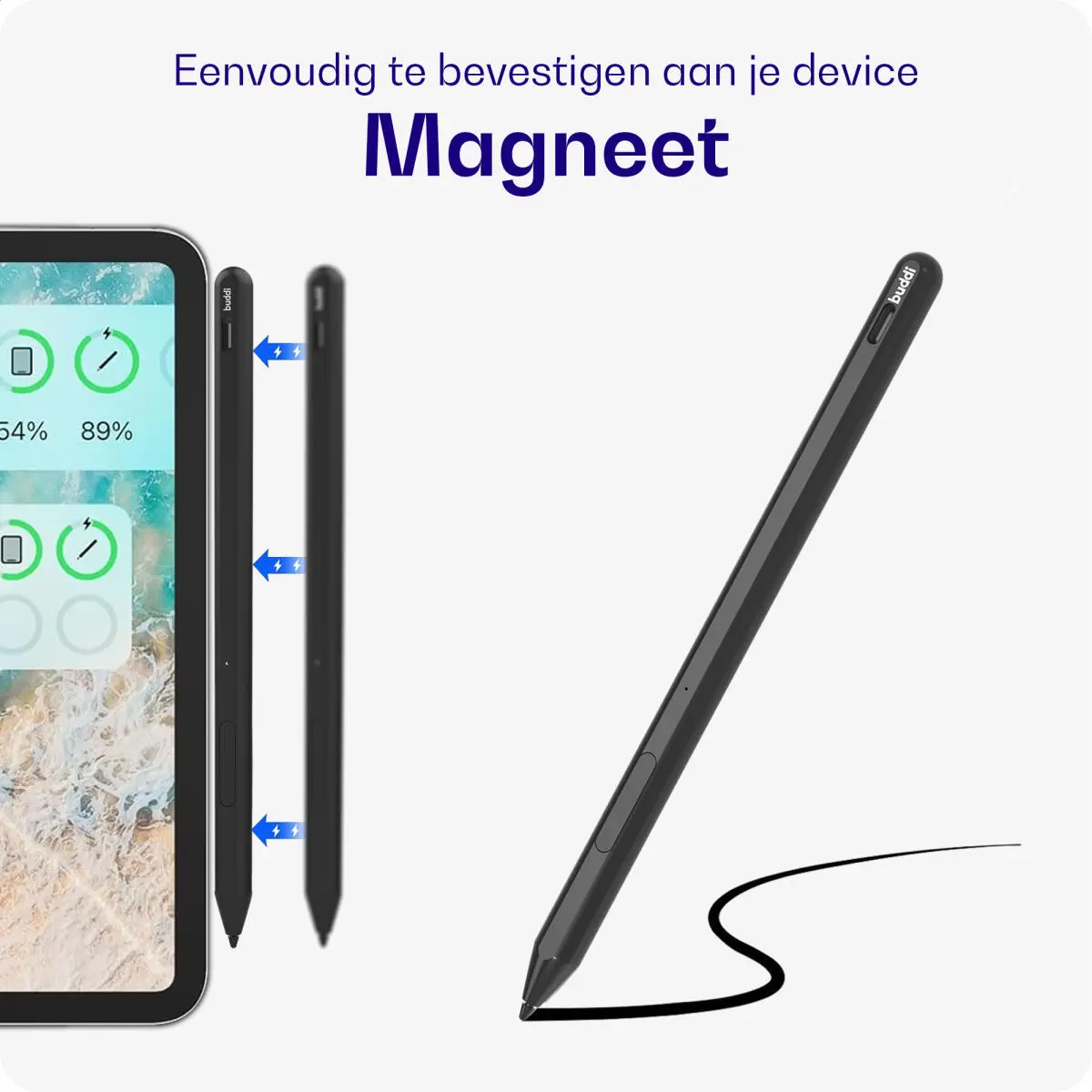 Buddi Aide MPP Stylus Pen voor Microsoft /HP/Asus/Acer/Dell Zwart afbeelding 5